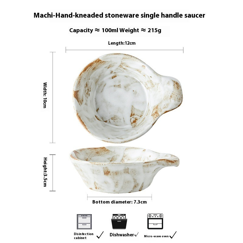 Seasoning Dish Household Mini Sauce Dipping Ceramic Plate - Walfos® Kitchenware