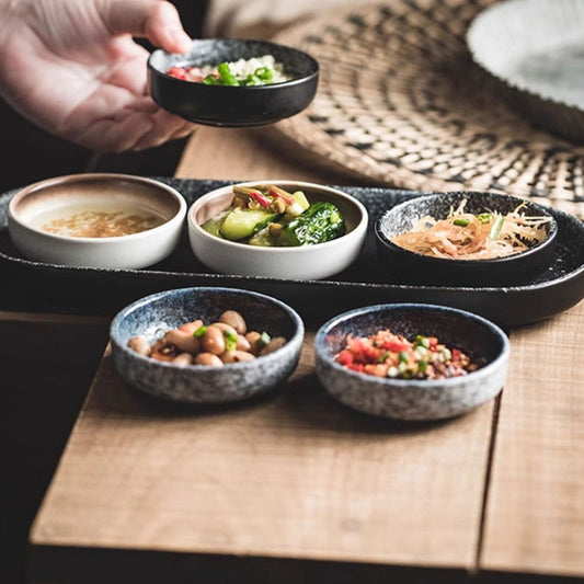 Seasoning Sauce Dish Household Ceramics Amazon Ceramic Sauce Plate Saucer - Walfos® Kitchenware