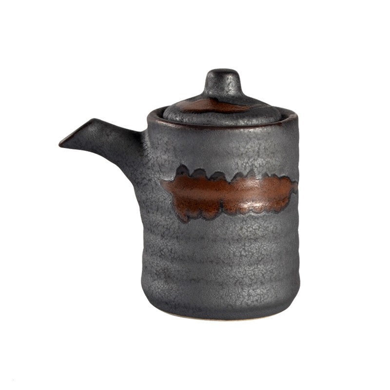 Seasoning Soy Sauce Ancient Simple Japanese Ceramic Oil Pot - Walfos® Kitchenware