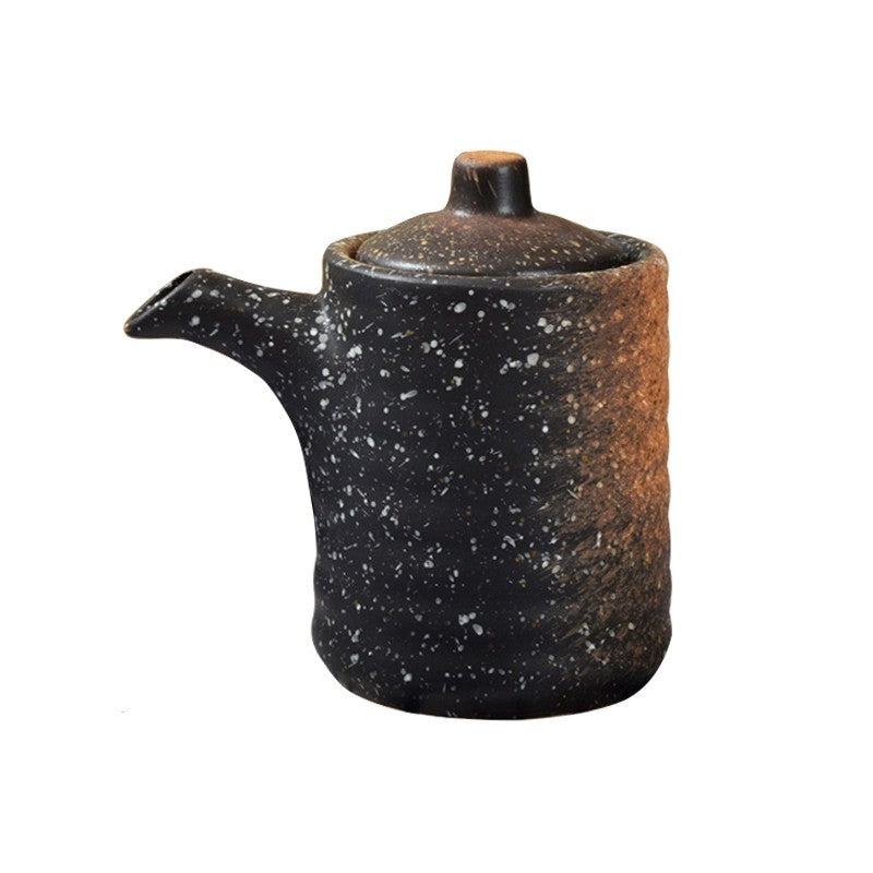 Seasoning Soy Sauce Ancient Simple Japanese Ceramic Oil Pot - Walfos® Kitchenware