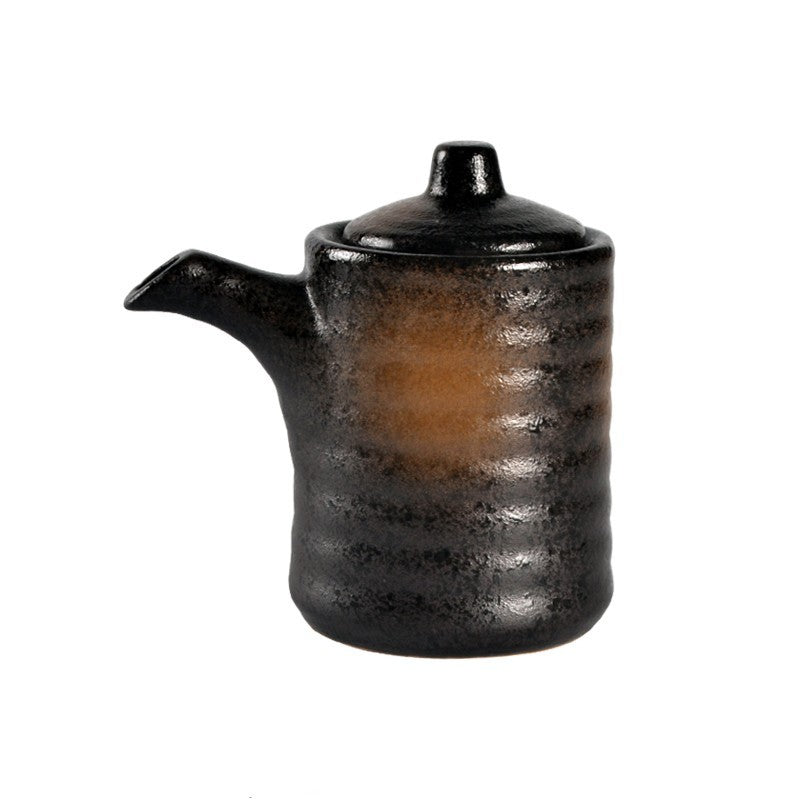 Seasoning Soy Sauce Ancient Simple Japanese Ceramic Oil Pot - Walfos® Kitchenware