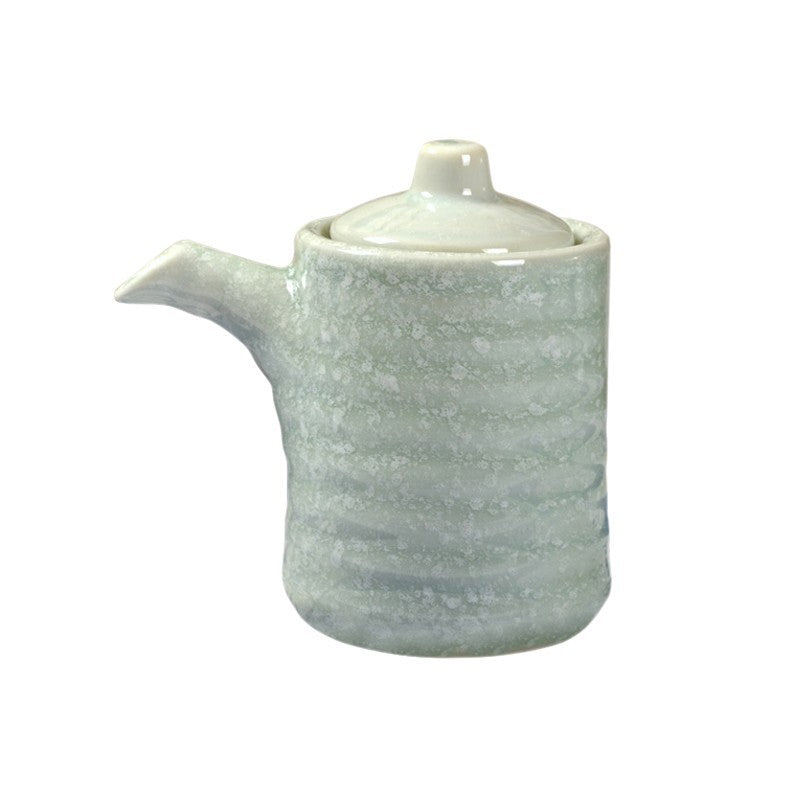 Seasoning Soy Sauce Ancient Simple Japanese Ceramic Oil Pot - Walfos® Kitchenware
