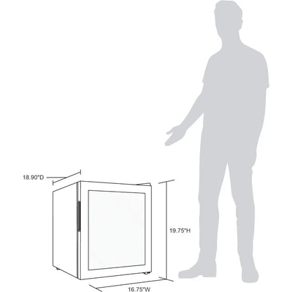 Mini Fridge Beverage Refrigerator and Cooler, Up To 60 Cans, Cools to 37 Degrees Perfect For Beer, Wine, Soda, and Pop