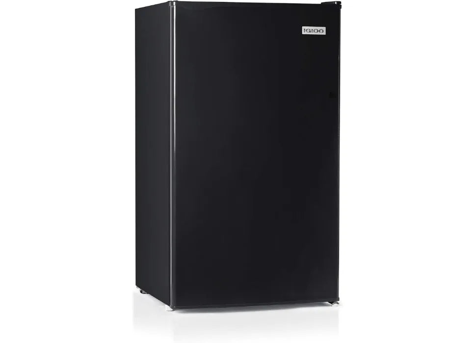 3.2 Cu.Ft. Single Door Compact Refrigerator with Freezer, Slide Out Glass Shelf, Perfect for Homes, Offices, Dorms