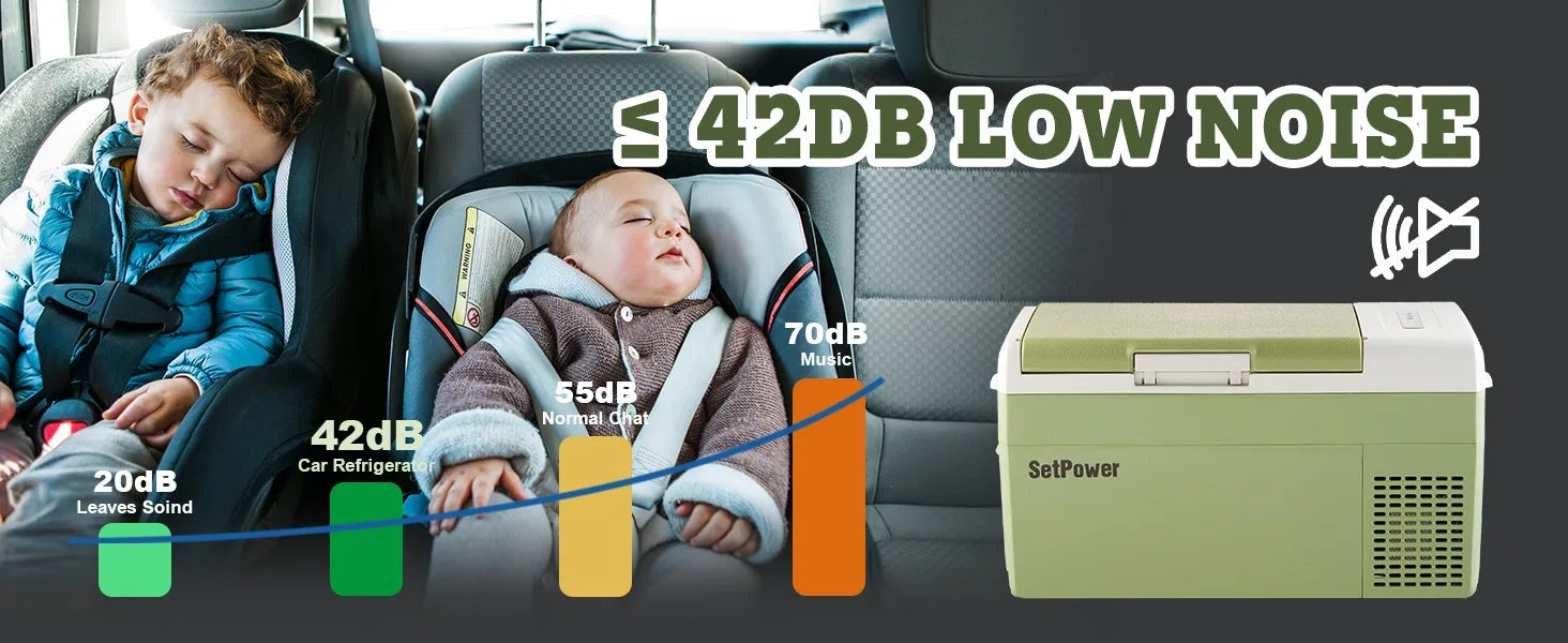 Przenośna lodówka 12 V, -4℉-68℉ Chłodząca lodówka samochodowa, 15 l/15,8 qt Lodówka samochodowa przenośna zamrażarka z 12/24 V DC i 110/240 V AC