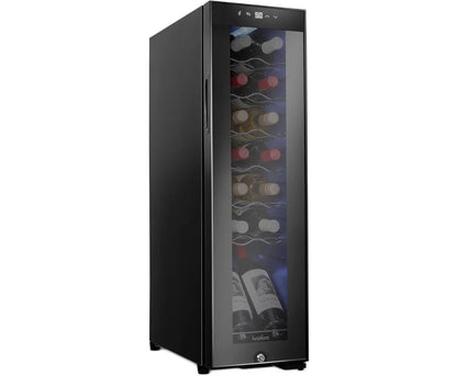 14 Bottle Compressor Wine Cooler Refrigerator w/Lock, Freestanding Wine Cellar for Red, White, Champagne or Sparkling Wine