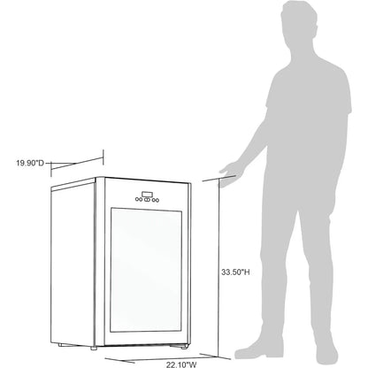 Beer Froster Refrigerator and Cooler Mini Fridge 125 Can Capacity Freestanding Beer Fridge in Cool to 23 F With Frosty In 1 Hour