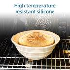 Silicone European bag fermentation basket food grade foldable fermentation basket oval non stick bread fruit basket baking tool - Walfos® Kitchenware