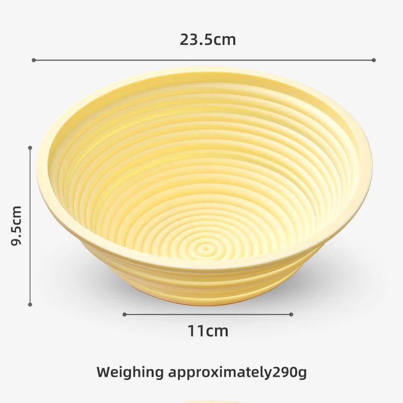 Silicone European bag fermentation basket food grade foldable fermentation basket oval non stick bread fruit basket baking tool - Walfos® Kitchenware
