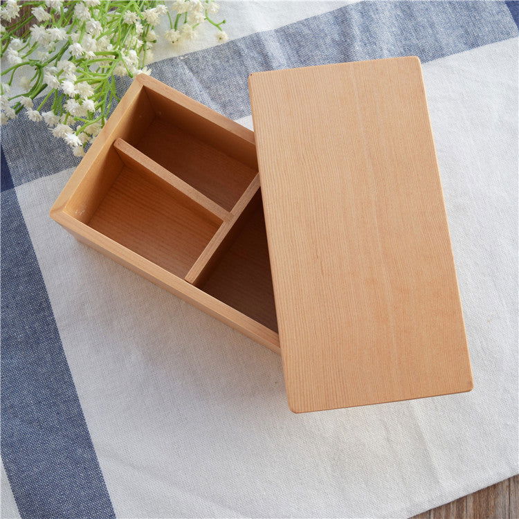 Simple And Stylish Lunch Box Japanese-style Log Bento Box - Walfos® Kitchenware