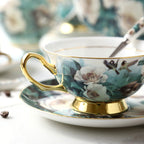 Small Exquisite Bone China Coffee Set Cup And Saucer Suit - Walfos® Kitchenware