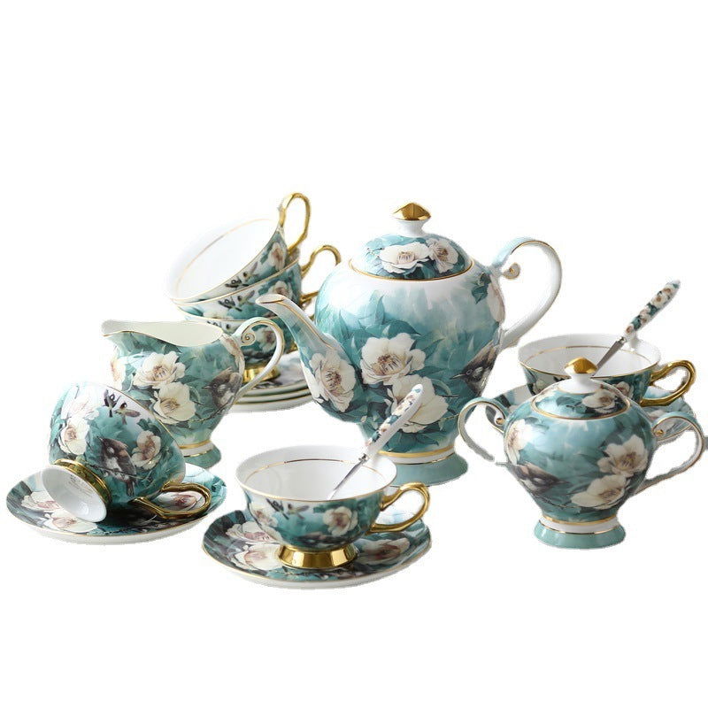 Small Exquisite Bone China Coffee Set Cup And Saucer Suit - Walfos® Kitchenware