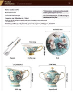 Small Exquisite Bone China Coffee Set Cup And Saucer Suit - Walfos® Kitchenware