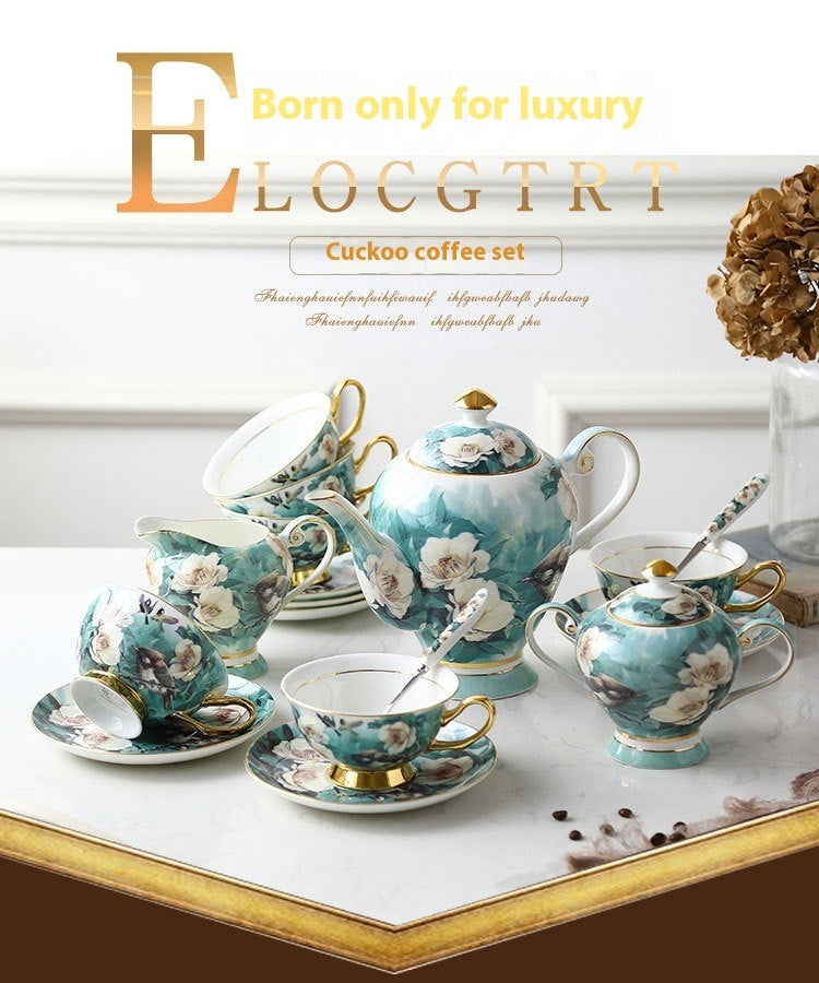 Small Exquisite Bone China Coffee Set Cup And Saucer Suit - Walfos® Kitchenware