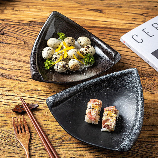 Snack Plate Creative Japanese Ceramic Art Plate Fruit Plate - Walfos® Kitchenware