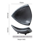 Snack Plate Creative Japanese Ceramic Art Plate Fruit Plate - Walfos® Kitchenware
