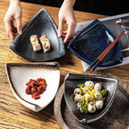 Snack Plate Creative Japanese Ceramic Art Plate Fruit Plate - Walfos® Kitchenware