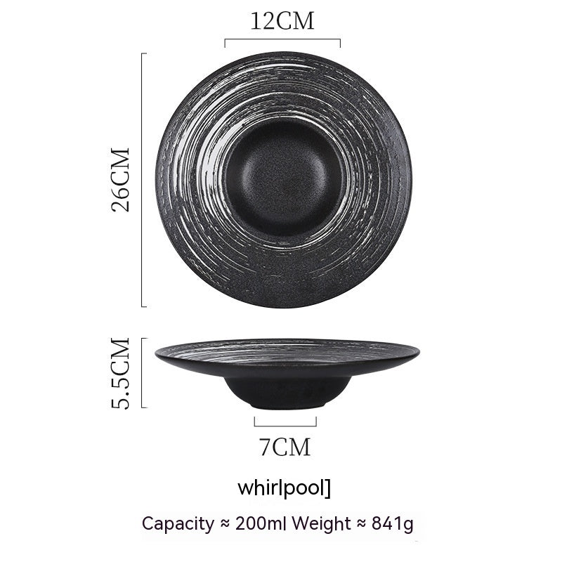 Spaghetti Straw Hat Plate Japanese Retro - Walfos® Kitchenware