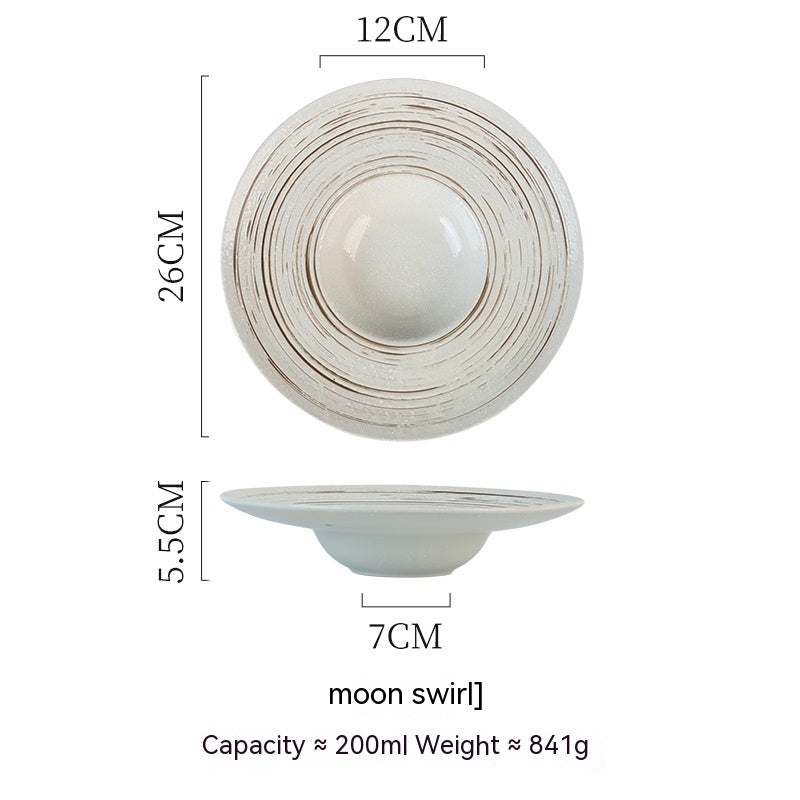 Spaghetti Straw Hat Plate Japanese Retro - Walfos® Kitchenware