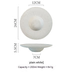 Spaghetti Straw Hat Plate Japanese Retro - Walfos® Kitchenware