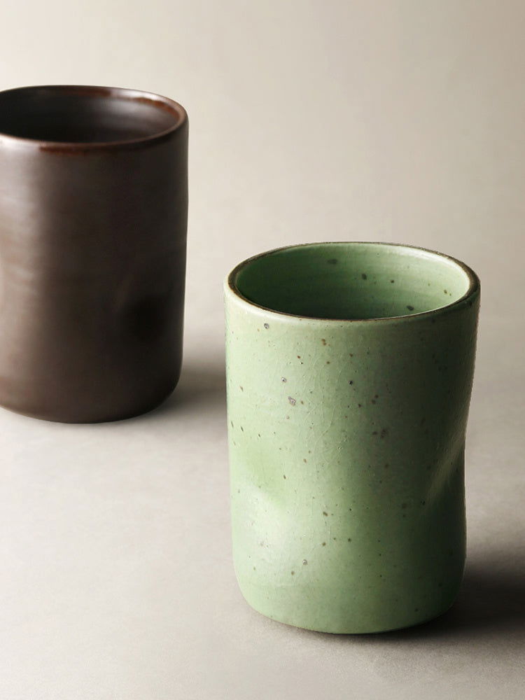 Stoneware Teacup Retro Creative Japanese Style Tea Cup - Walfos® Kitchenware