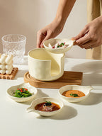 Storage Sauce Dish Suit Household Sauce Dipping Ceramic Dish - Walfos® Kitchenware