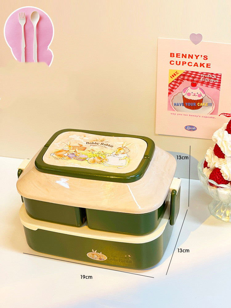 Student's Cute Multi-tiered Lunch Box Japanese Bento - Walfos® Kitchenware