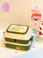 Student's Cute Multi-tiered Lunch Box Japanese Bento - Walfos® Kitchenware