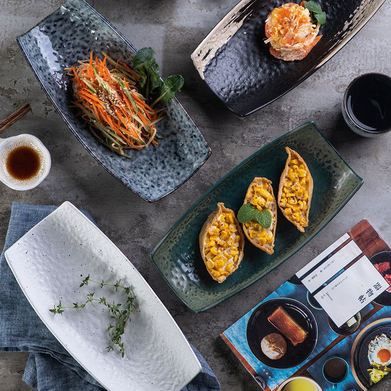 Sushi Plate Japanese Creative Irregular Shaped - Walfos® Kitchenware