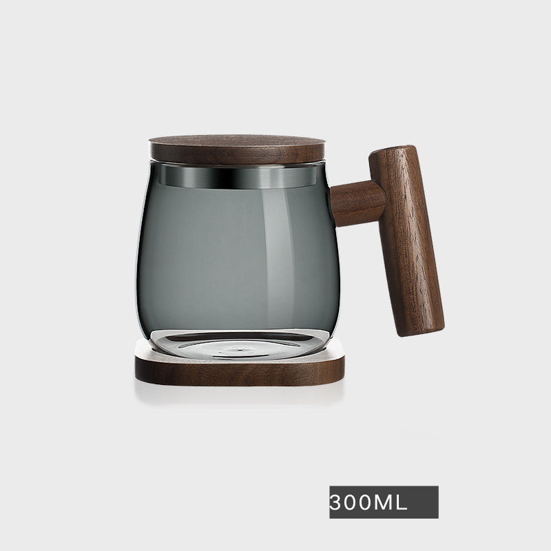 Tea And Water Separation Tea Cup Glass Men's Simple Japanese Flower Tea Cup - Walfos® Kitchenware