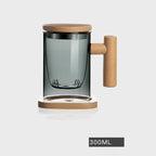Tea And Water Separation Tea Cup Glass Men's Simple Japanese Flower Tea Cup - Walfos® Kitchenware
