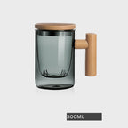 Tea And Water Separation Tea Cup Glass Men's Simple Japanese Flower Tea Cup - Walfos® Kitchenware
