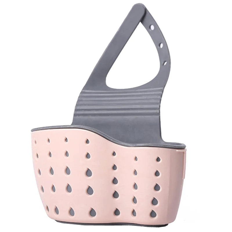 Useful Suction Cup Kitchen Sponge Drain Holder PP Rubber Toilet Soap Shelf Organizer Sponge Storage Rack Basket Wash Cloth Tools - Walfos® Kitchenware