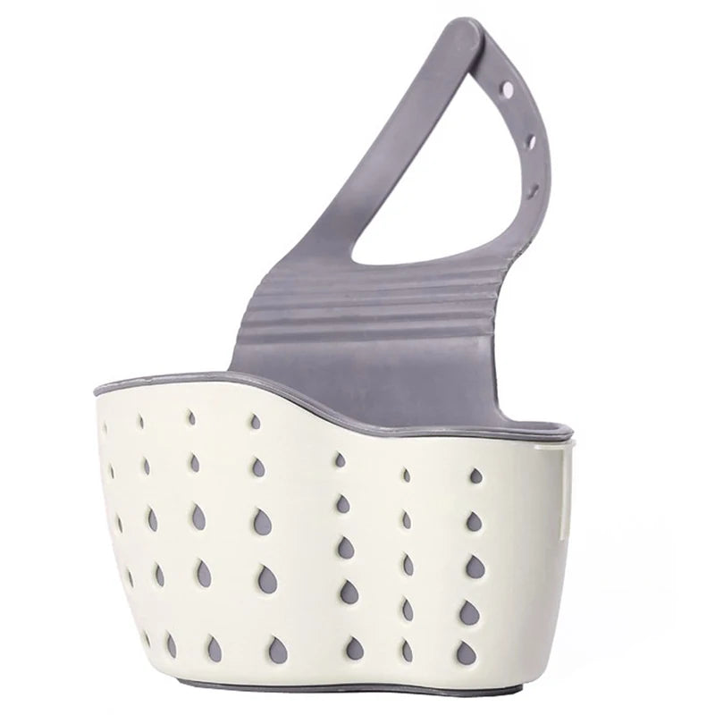 Useful Suction Cup Kitchen Sponge Drain Holder PP Rubber Toilet Soap Shelf Organizer Sponge Storage Rack Basket Wash Cloth Tools - Walfos® Kitchenware