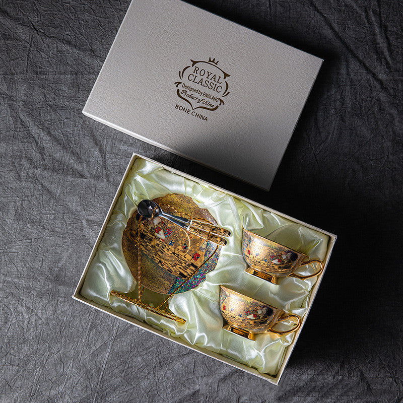 Vintage English Bone China Coffee Cup And Saucer Set - Walfos® Kitchenware