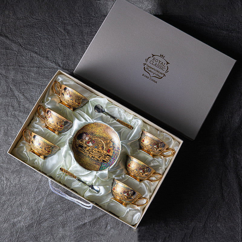Vintage English Bone China Coffee Cup And Saucer Set - Walfos® Kitchenware