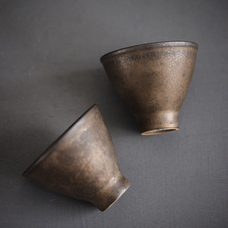 Vintage Japanese Patina Glaze Tea Cup - Walfos® Kitchenware