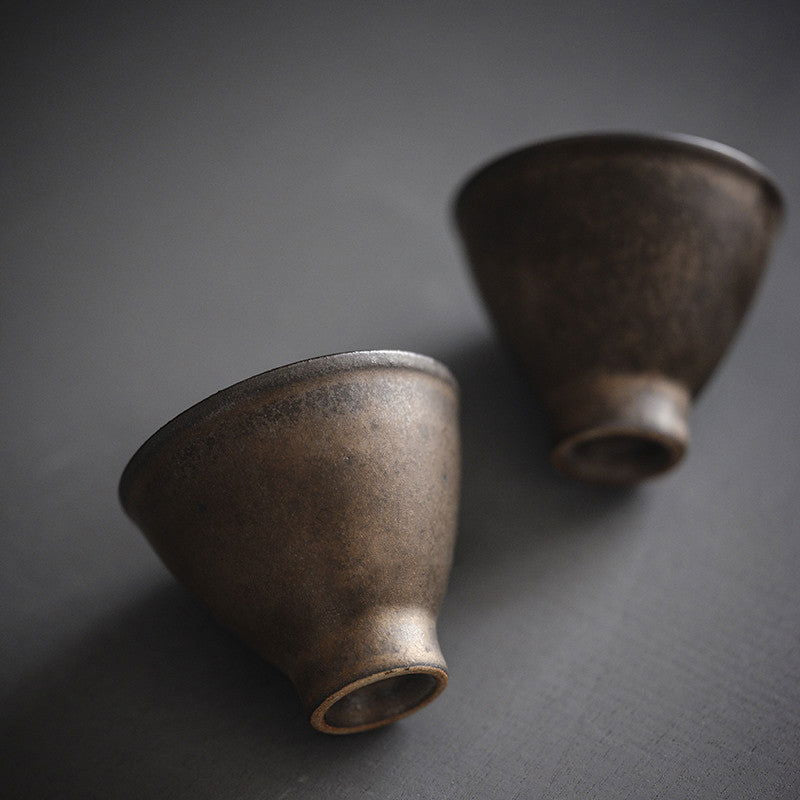 Vintage Japanese Patina Glaze Tea Cup - Walfos® Kitchenware