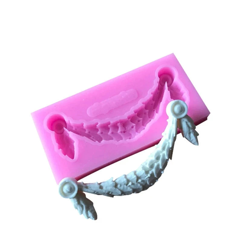 WALFOS Hot Sale DIY Sugar Craft Cake Vintage Relief Border Silicone Mold Fondant Mold Cake decorating Tools Gum Paste Mold Walfos® Kitchenware