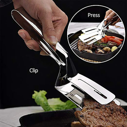 WALFOS Kitchen 304 Stainless Steel Food Clip BBQ Tools Stainless Steel Tongs Food Tongs Multipurpose Gripper Bread Clip Walfos® Kitchenware