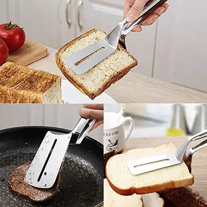 WALFOS Kitchen 304 Stainless Steel Food Clip BBQ Tools Stainless Steel Tongs Food Tongs Multipurpose Gripper Bread Clip Walfos® Kitchenware