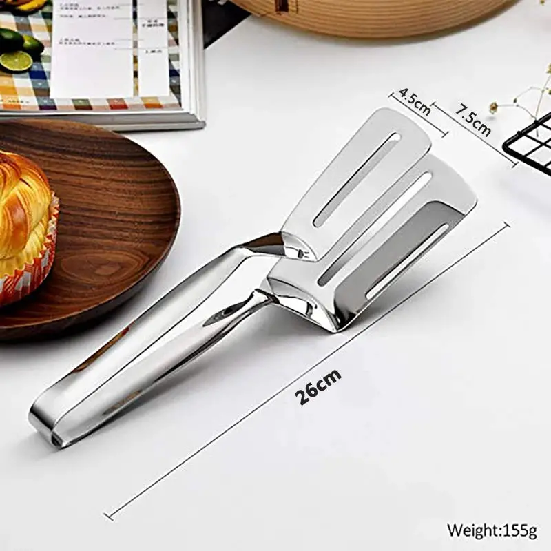 WALFOS Kitchen 304 Stainless Steel Food Clip BBQ Tools Stainless Steel Tongs Food Tongs Multipurpose Gripper Bread Clip Walfos® Kitchenware