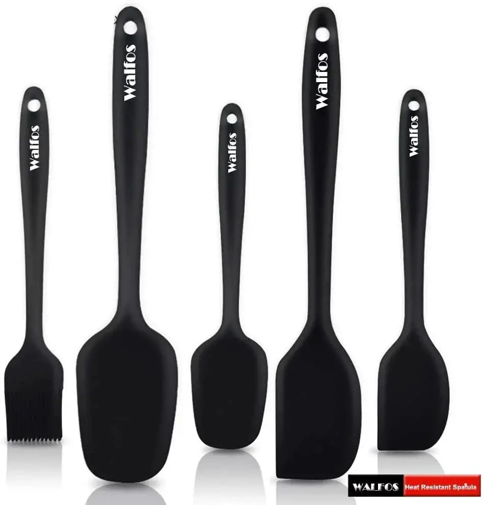 WALFOS Kitchen Utensil Cooking Tools Silicone Spatula Set Spoon Cake Spatulas for Cooking Baking and Mixing Walfos® Kitchenware