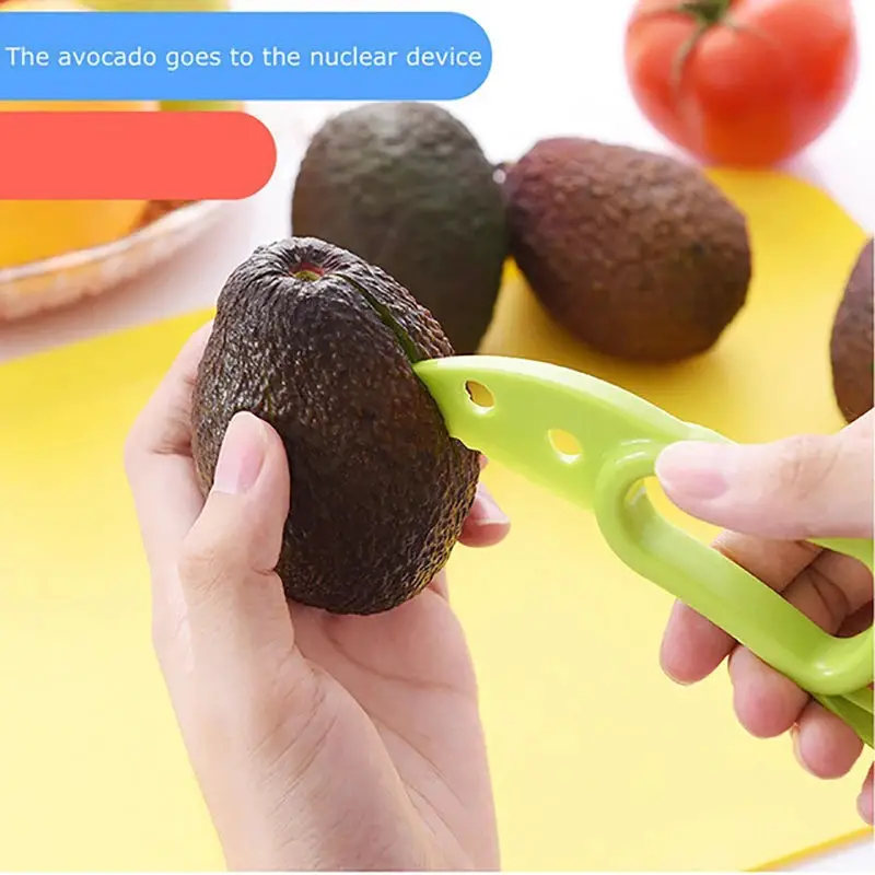 WALFOS Kitchen Vegetable Tools 3-in-1 Avocado Slicer Shea Corer Butter Peeler Fruit Cutter Pulp Separator Plastic Knife Walfos® Kitchenware