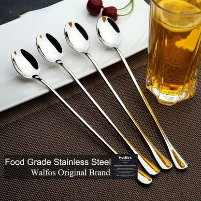 WALFOS Long Handled Stainless Steel Coffee Spoon Ice Cream Dessert Tea Spoon For Picnic Kitchen Accessories Walfos® Kitchenware