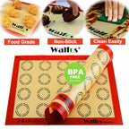 WALFOS Non-Stick Silicone Baking Mat Pad Sheet Baking Pastry Tools Rolling Dough Mat Large Size for Cake Cookie Macaron Walfos® Kitchenware