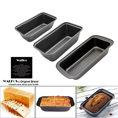 WALFOS Non-Stick Silicone Loaf Pan: Professional-Grade Bread Mold, BPA-Free Bakeware, Dishwasher-Safe Cake Tin, Large 10.75" Carbon Steel Toast Baking Tray Walfos® Kitchenware