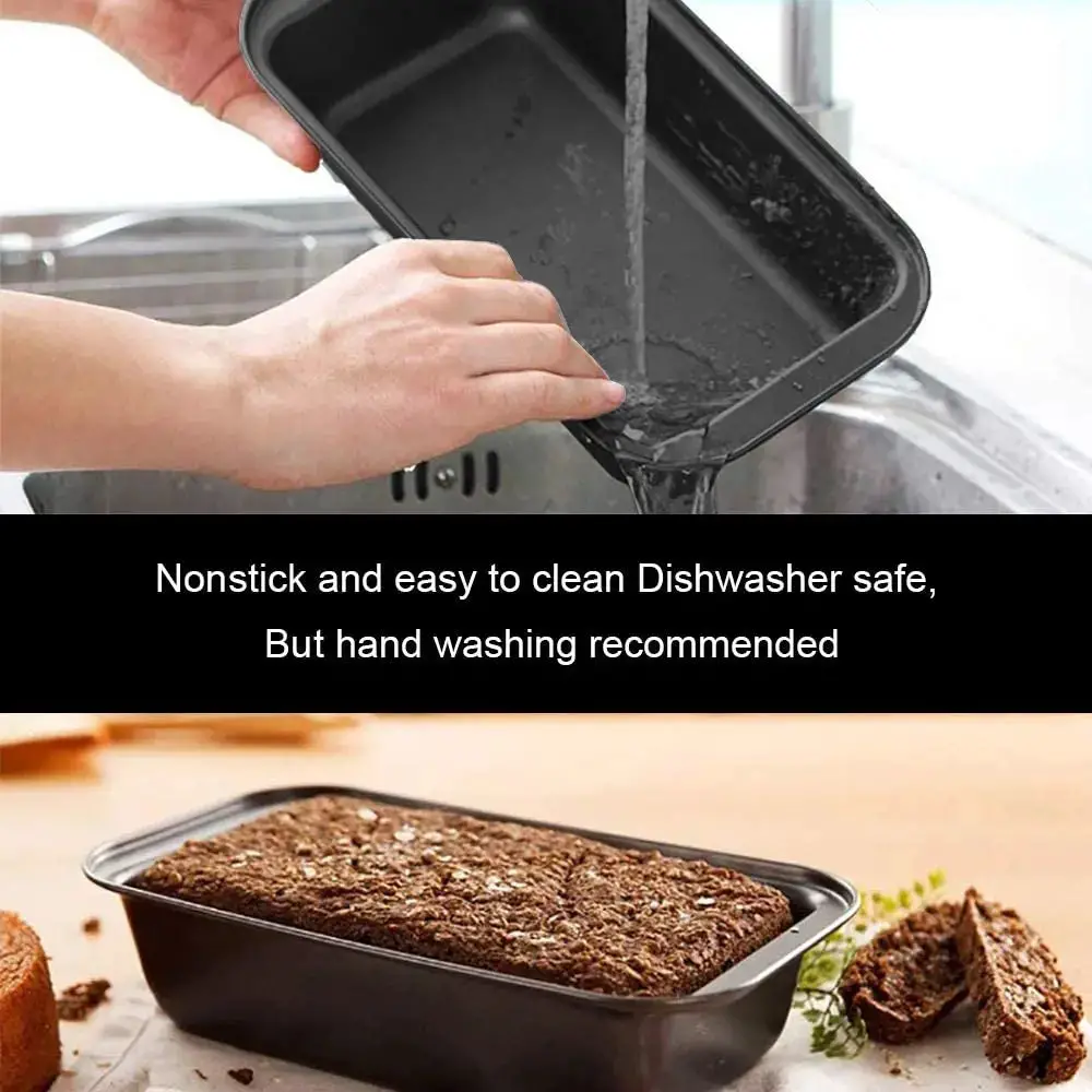 WALFOS Non-Stick Silicone Loaf Pan: Professional-Grade Bread Mold, BPA-Free Bakeware, Dishwasher-Safe Cake Tin, Large 10.75" Carbon Steel Toast Baking Tray Walfos® Kitchenware