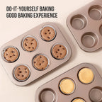 WALFOS Non-stick Carbon Steel Muffin Pans High temperature resistant carbon steel non-stick baking pan kitchen Bakeware Walfos® Kitchenware