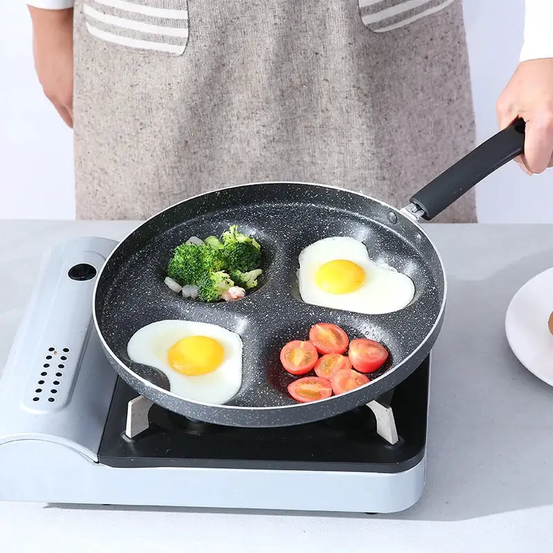 WALFOS Nonstick Frying Pan 4 Units Cookware Fry Pan for Egg Pancake Steak Cooking Pan Pot for Gas Cooker Grill Skillet Pan Walfos® Kitchenware